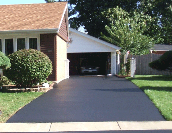 New residential driveway.